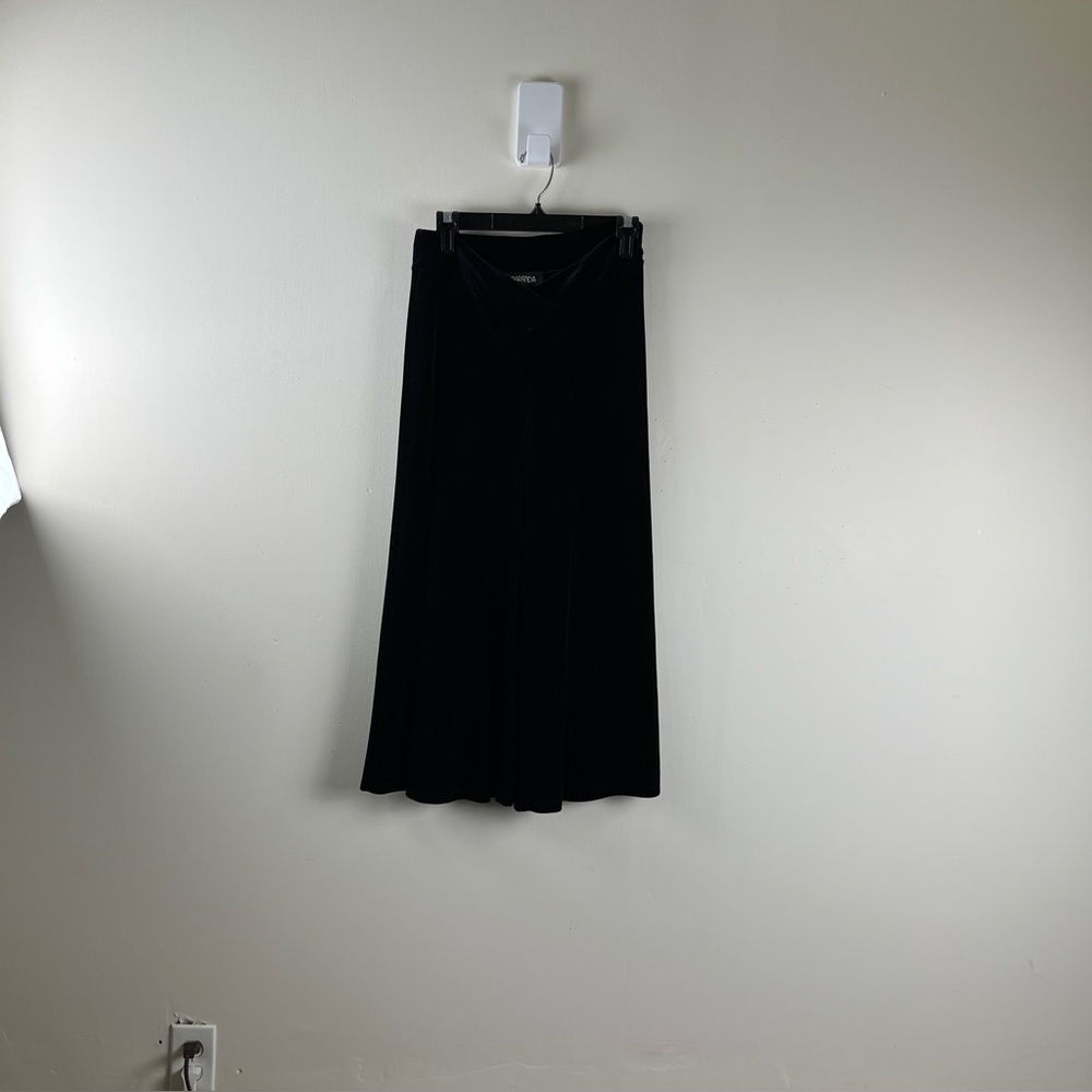 Vintage Black Baranda Wide-Leg Pants Small